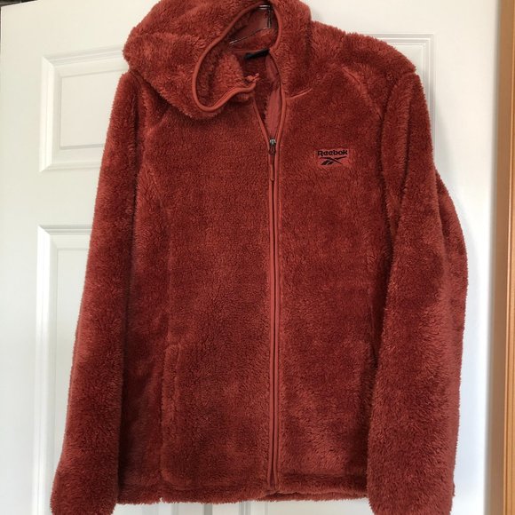 REEBOK Women's Active Zip-Up Soft Fleece Jacket Size Large - Picture 1 of 8